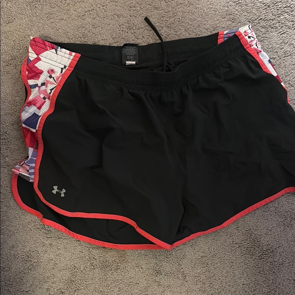 Under Armour Black and pink Athletic Shorts
